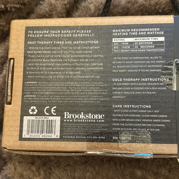 brookstone heated relief eye mask new in box - Picture 5 of 5